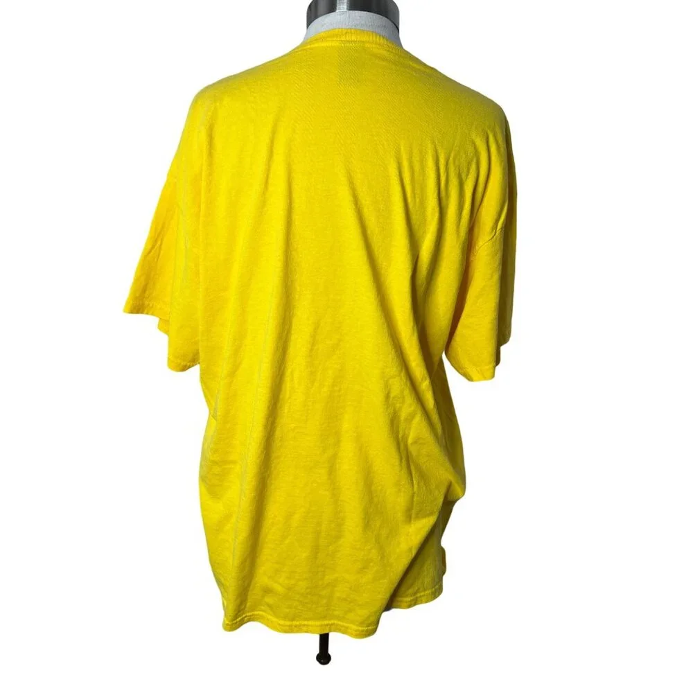 Gilden Yellow Happy Face T-shirt XL